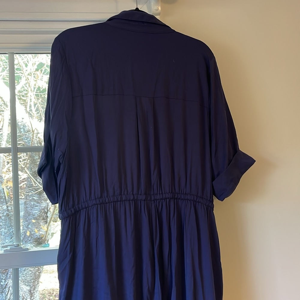 Torrid Navy Button Front Romper Pantsuit 2X 18-20 - Picture 8 of 10